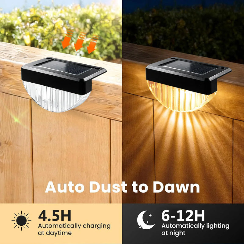 Lampe Solaire Extérieur Terrasse et Escalier - Lot de 8 ou 16
