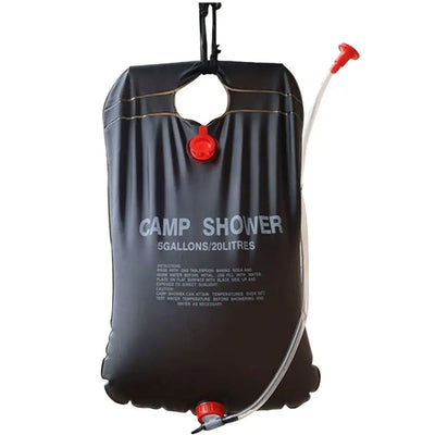 Sac de Douche Solaire 20 L avec Tuyau et Pulvérisateur