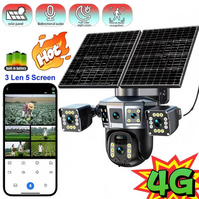 Vision nocturne de la caméra solaire 4G