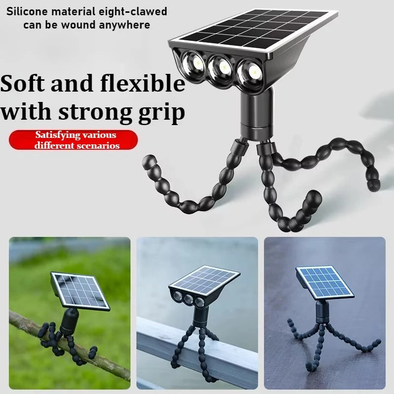 Spot Solaire Extérieur Flexible Étanche pour Jardin et Allée