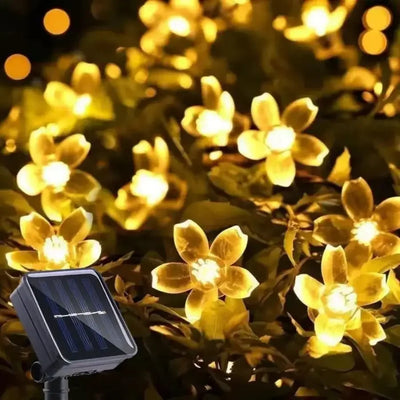 Guirlande Solaire Extérieur Fleurs de Cerisier Sakura Étanche