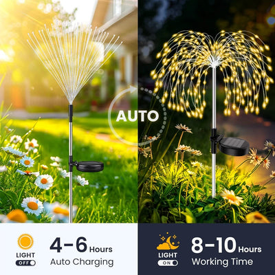 Guirlande Solaire Feux d'Artifice LED Noël et Halloween