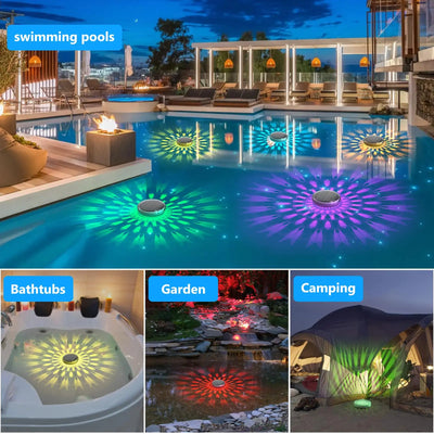 Lampe Solaire Piscine Flottante LED avec Télécommande