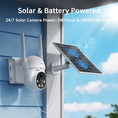 Camera Solaire Sans Fil Double Objectif Suivi Auto