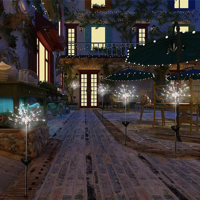 Guirlande Solaire Feu d'Artifice LED Étanche Décoration Jardin