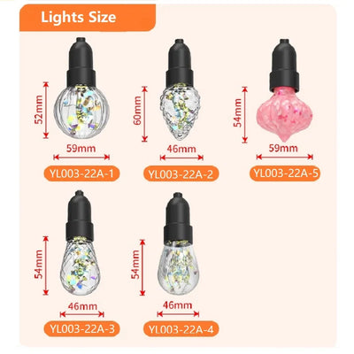 Guirlande Solaire Boules de Cristal Lanternes