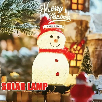 Piquet Solaire Bonhomme de Neige pour Pelouse et Cour