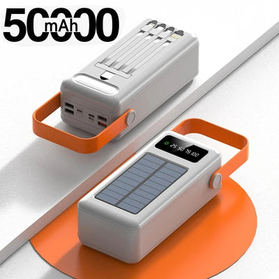 Batterie Externe Solaire à Panneau 100000mAh