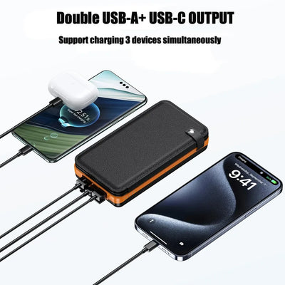 Power Bank Solaire Pliable 50000mAh 4 Panneaux