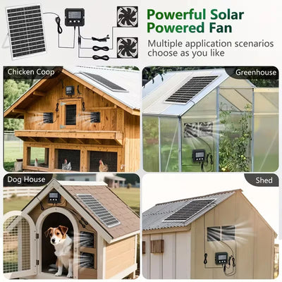 Extracteur Solaire Double avec Minuterie et Détection Infrarouge