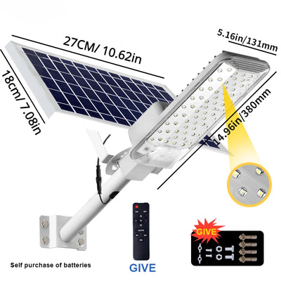 Lampadaire Solaire 6500K Crépuscule Aube Extérieur