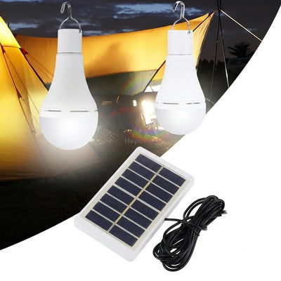 Ampoule Solaire LED avec Panneau Photovoltaïque Déporté et Télécommande 7W/9W