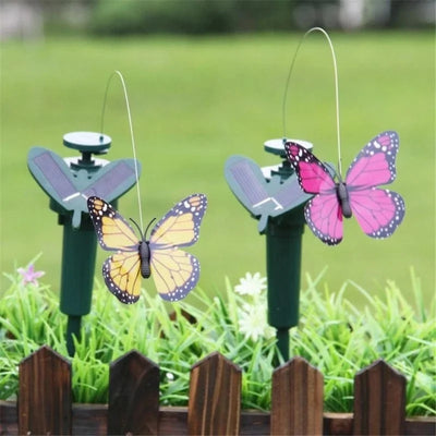 Décoration Solaire Papillons et Oiseaux Volants pour Jardin