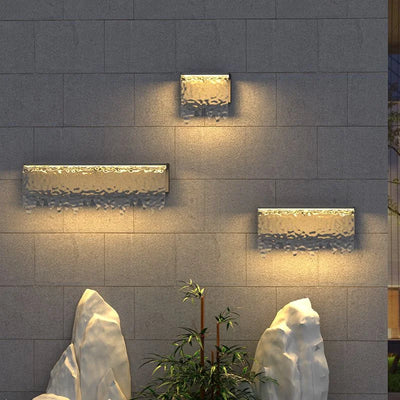 Applique Solaire Murale Extérieure Étanche Effet Cascade