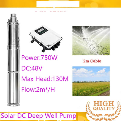 Pompe Solaire de Forage Contrôleur Externe et Capteur de Niveau