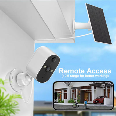 Caméra Solaire WiFi 1080P Détection IA et Vision Nocturne