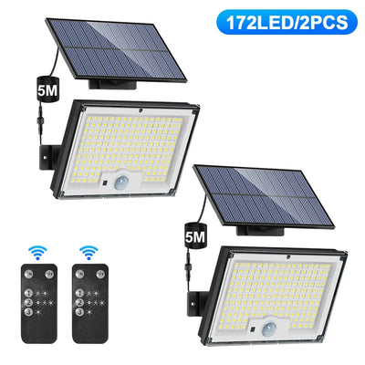 Projecteur Solaire LED 318 Détecteur Mouvement Extérieur