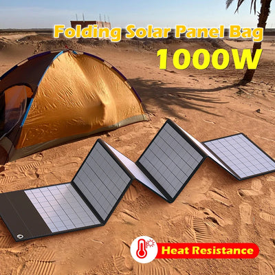Panneau Solaire Pliable 1000W Ordinateur USB DC