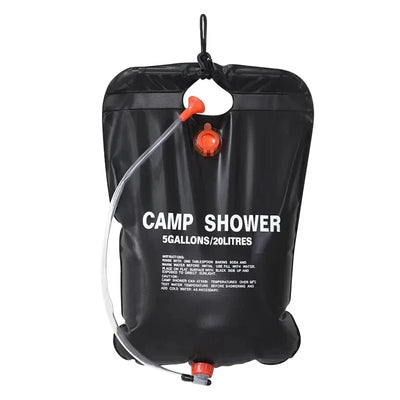 Douche Solaire Portable 20 L Sac Souple à Chauffage Rapide