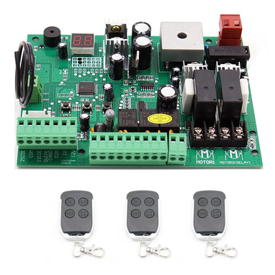 Panneau de Commande Portail Battant Solaire 24V Télécommande