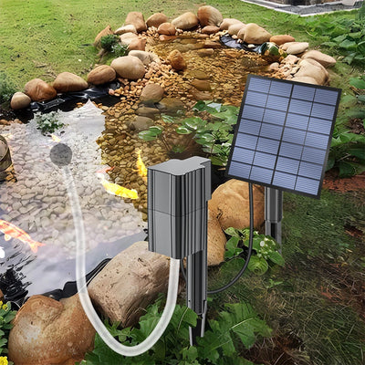 Aérateur Solaire de Bassin 2,5W avec Diffuseur et Piquet