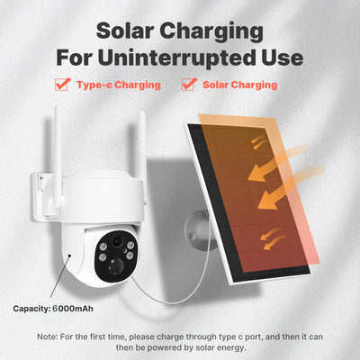 Caméra de Surveillance Solaire 4MP WiFi 4G - vue 3