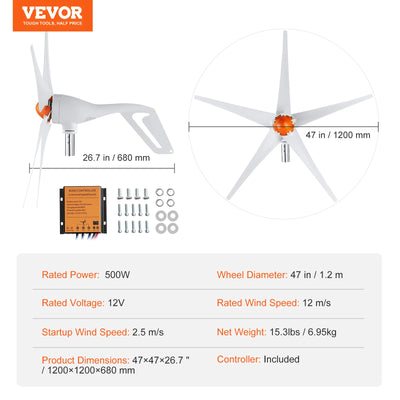Générateur Éolien SucceBuy 12V 500W et 800W