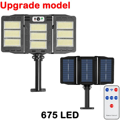 Lampe Solaire de Rue Murale LED Détecteur Mouvement 3 Modes