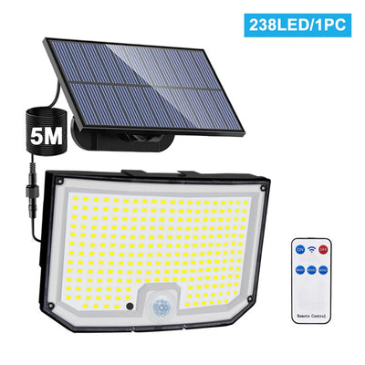Applique Murale Solaire Extérieur 400 LED avec Télécommande