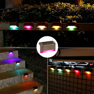 Lampes Solaires de Clôture et Terrasse Multicolores, Pack Modulable, Étanche