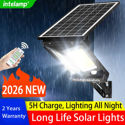 Lampe Solaire de Rue 3000LM 12500mAh Double Capteur