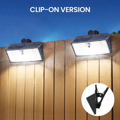Projecteur Solaire Extérieur à Clipser 418 LED pour Clôture et Gouttière