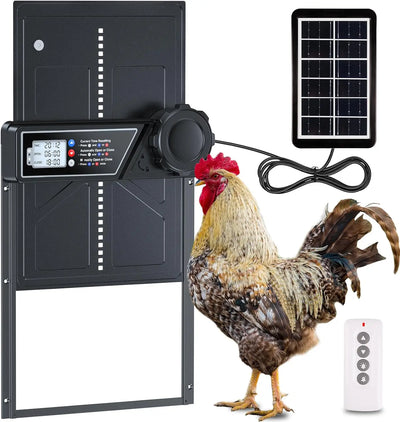 Porte Automatique de Poulailler Solaire Capteur Jour et Nuit