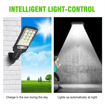 Lot de Lampes Solaires Extérieures 200 COB Détecteur de Mouvement