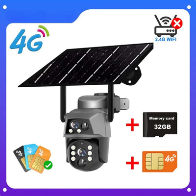 Caméra Solaire 4G Double Objectif Vision Nocturne - vue 14