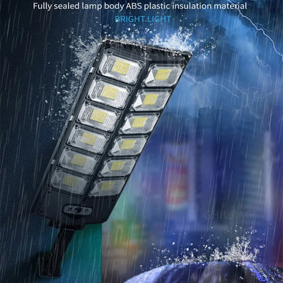 Réverbère Solaire LED Multi-Têtes Capteur Mouvement