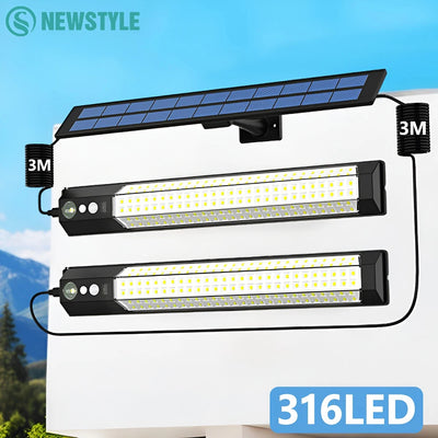 Applique Solaire Murale LED Détecteur Mouvement Sécurité