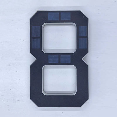 Numéro de Maison Solaire LED Rétroéclairé 12 cm Étanche