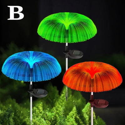 Lampe Solaire Méduse Multicolore de Jardin