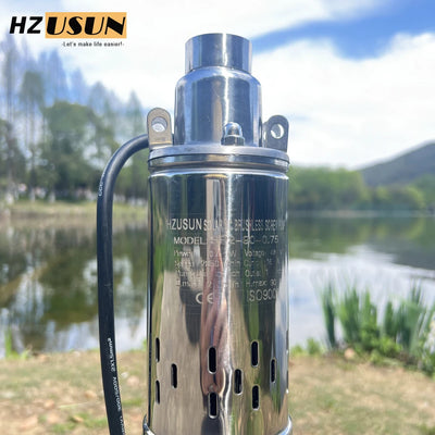 Pompe Solaire Submersible 48V 100 m à Vis MPPT Intégré