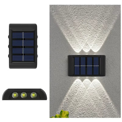 Applique Murale Solaire Extérieur LED Étanche Crépuscule à l'Aube