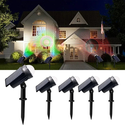 Projecteur Solaire Extérieur RGB Effet Ciel Étoilé Jardin