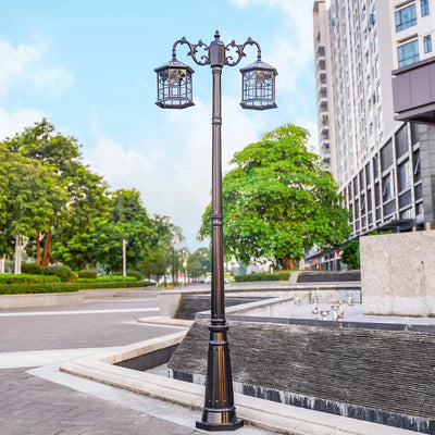 Lampadaire Solaire de Jardin 2 Tetes 2,5 m