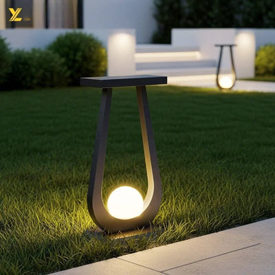 Lampe Solaire de Sol pour Pelouse et Jardin