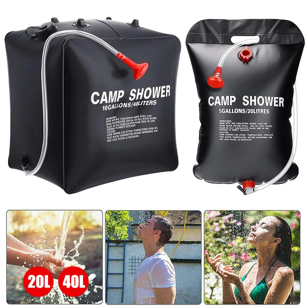 Sac de Douche Solaire 20L 40L pour Camping