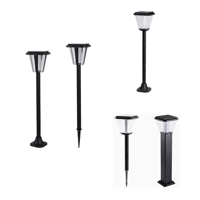 Borne Solaire de Pelouse LED Étanche pour Jardin