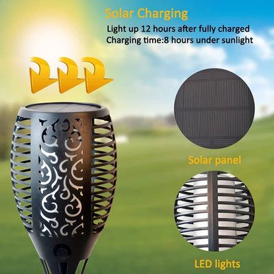 Lampe torche solaire pour allée