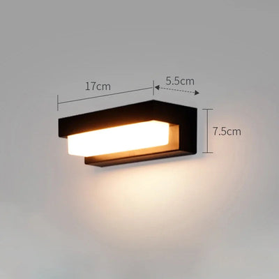 Applique Murale Solaire Extérieur LED Tricolore Étanche IP65 Design Barre