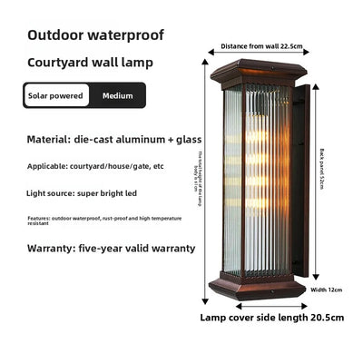 Applique Solaire Murale Extérieure Étanche Ultra-Lumineuse