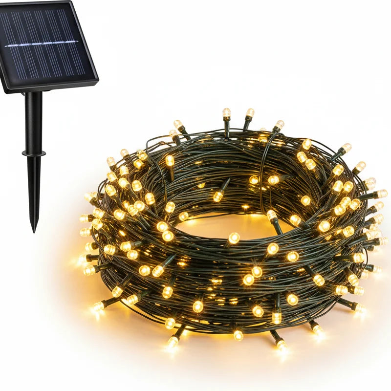 Guirlande Solaire LED Étanche 8 Modes de 7 à 32 m